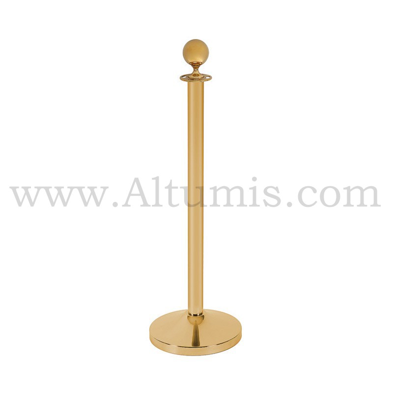Gold Barrier rope stand