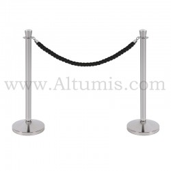 Chrome Barrier rope stand