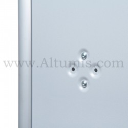 Porte affiche sur pied A4/A3 STANDARD. Profil aluminium anodisé. Design STANDARD - Profil 25mm. Altumis