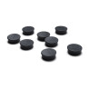 Aimant Diamètre 20mm Pack 8 pièces. Noir. Altumis.