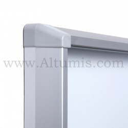 Vitrine d'affichage d'intérieur fond magnétique. Profil Aluminium SL : 59 x 30 mm