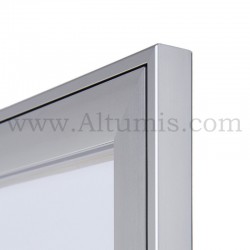Vitrine d'affichage d'intérieur Standard B1. Profil Aluminium