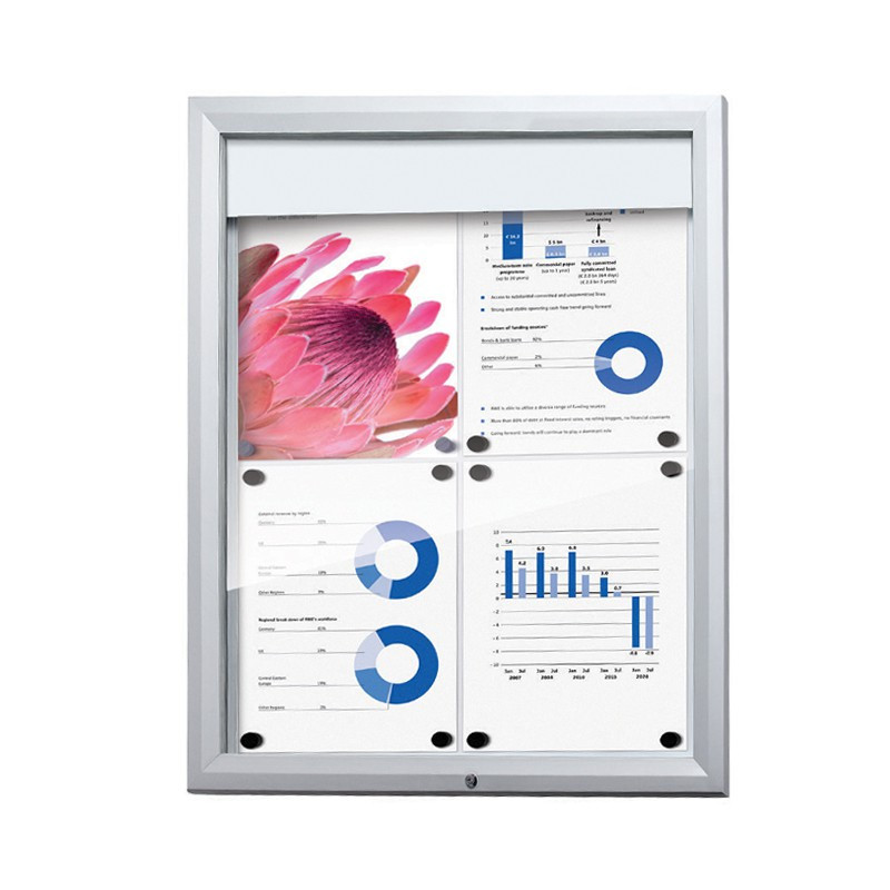 Vitrine d'affichage d'extérieur standard : Fronton lumineux. Altumis