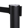 Barrière ceinture sur poteaux noir. Ceinture Noir. Altumis