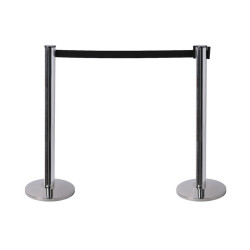 Barrière ceinture sur poteaux chromé