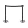 Barrière ceinture sur poteaux chromé