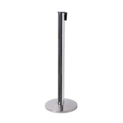 Barrière ceinture sur poteaux chromé