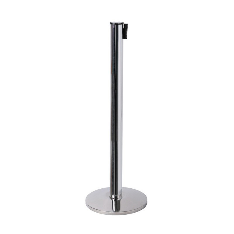 Barrière ceinture sur poteaux chromé