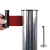 Barrière ceinture sur poteaux chromé