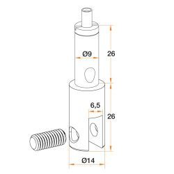 Kit câble de suspension Smart  suspendu 6 avec câble M6 - 10 pièces - Altumis