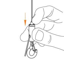 Kit Smart support suspendu 6 avec câble M6 - Lot 10 pièces