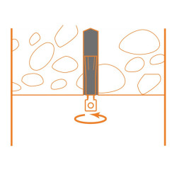 Kit Smart support suspendu 6 avec câble M6 - Lot 10 pièces