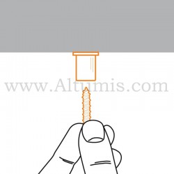 Kit Smart crochet avec câble Plafond - Lot 10 pièces
