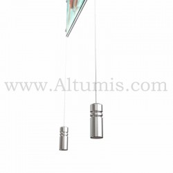 Colonne porte-affiche A4 Horizontal / Kit câble suspendu Lest - Diamètre câble 1,5 mm