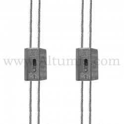 kit câble de suspension FC15 avec 2 galets. FitCable