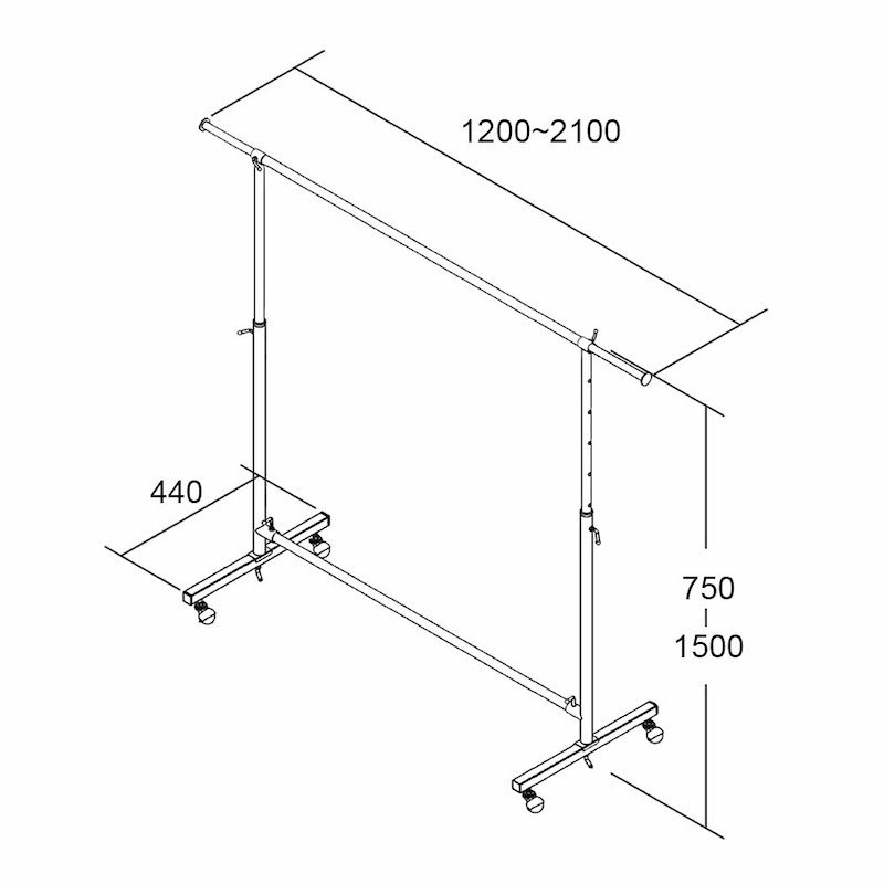Porte-vêtement Avec étagères 132x45,5x150,5 Cm Bambou | Leroy Merlin