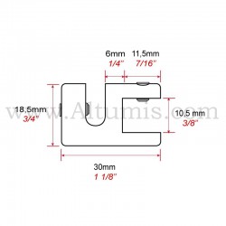 Panel support up to 10 mm