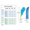 Concevez votre Beach Flag Budget - Wind-Beach flag Budget Altumis