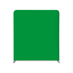 Zipper Wall - Droit basic Fond vert Chroma Key. Toile tendue sur cadre tubulaire. Altumis