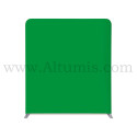 Zipper Wall - Droit basic Fond vert Chroma Key. Toile tendue sur cadre tubulaire. Altumis