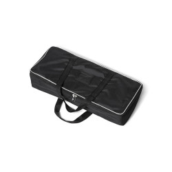 Zipper Bannière : Piètement métallique noir. Sac de transport inclu. Toile tendue sur cadre tubulaire. Altumis