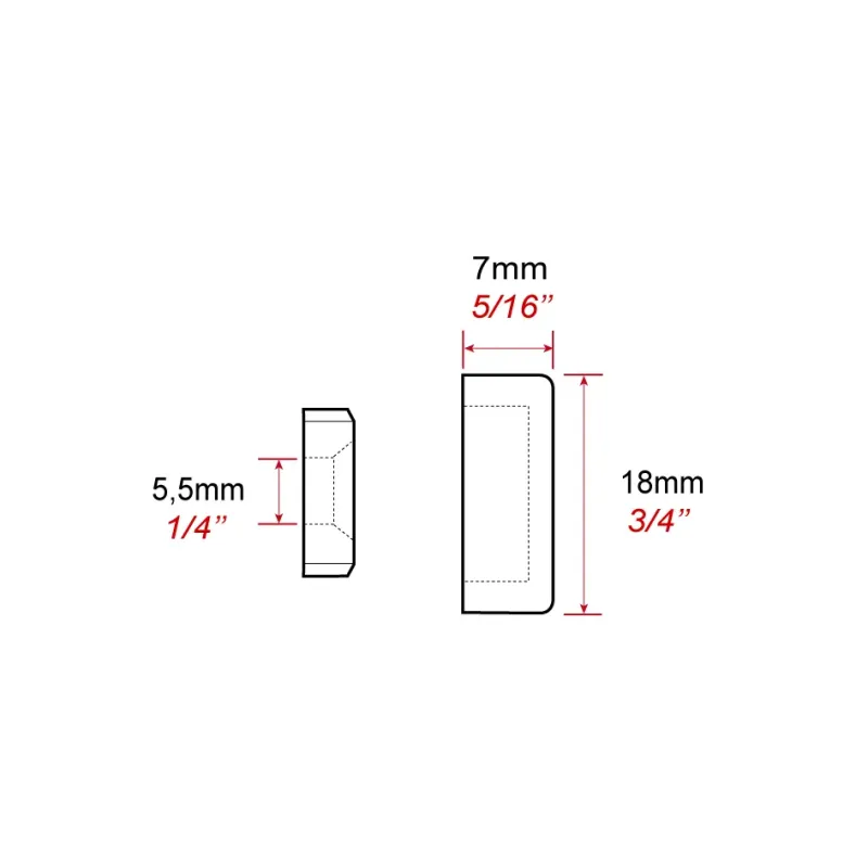 CR-MOESANCO® Kit ruban cache vis caravane 12 mm + embout de