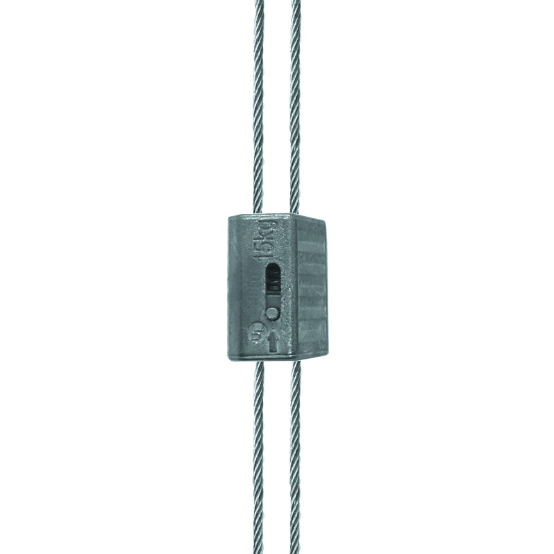 kit câble de suspension FC15. Equipé d’un galet ajustable intégré.