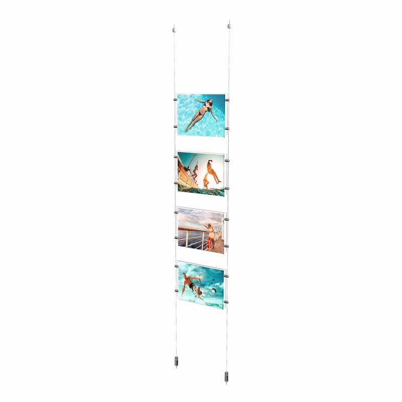 Colonne porte-affiche en Plexiglas Horizontale - Accessoires d’Affichage -